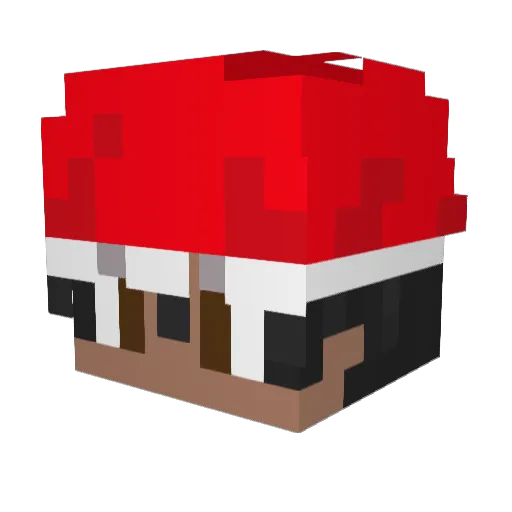 guysarusi Minecraft avatar head, 3D render