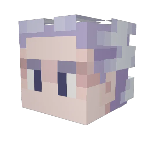 guyser3 Minecraft avatar head, 3D render