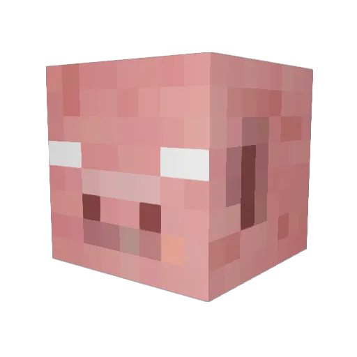 guywittlin Minecraft avatar head, 3D render