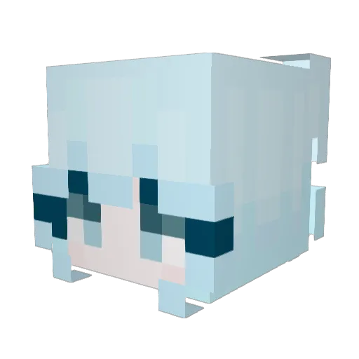 guzellik Minecraft avatar head, 3D render
