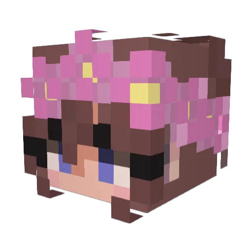 guzhi0711 Minecraft avatar head, 3D render
