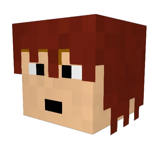 guzz196 Minecraft avatar head, 3D render