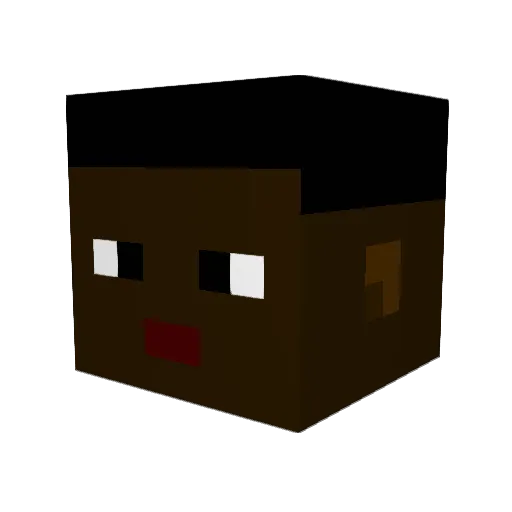 gvalencia Minecraft avatar head, 3D render