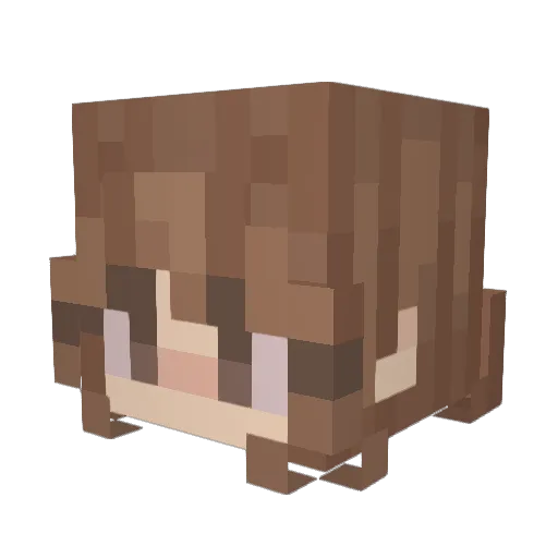 gvgi Minecraft avatar head, 3D render