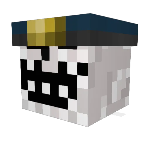 gvi003 Minecraft avatar head, 3D render