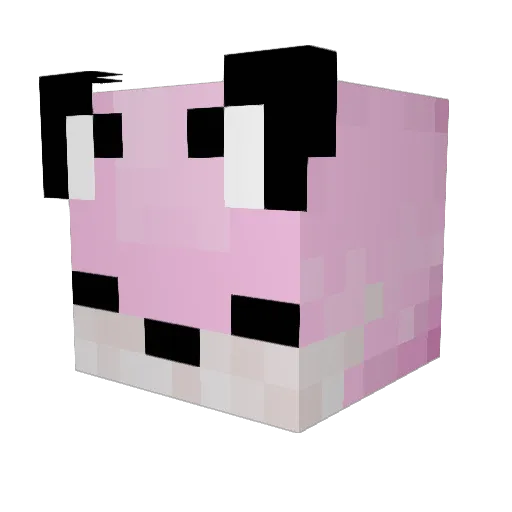 gvini Minecraft avatar head, 3D render