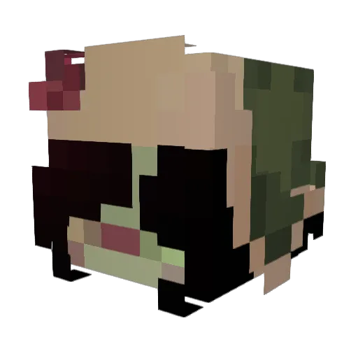 gvmw Minecraft avatar head, 3D render