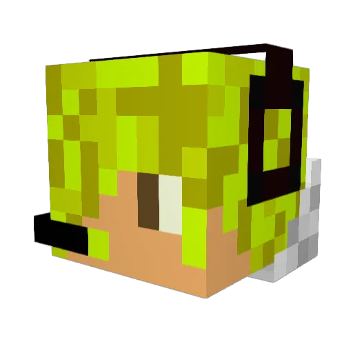 gvnn00 Minecraft avatar head, 3D render