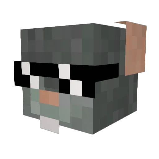 gvoczelka Minecraft avatar head, 3D render