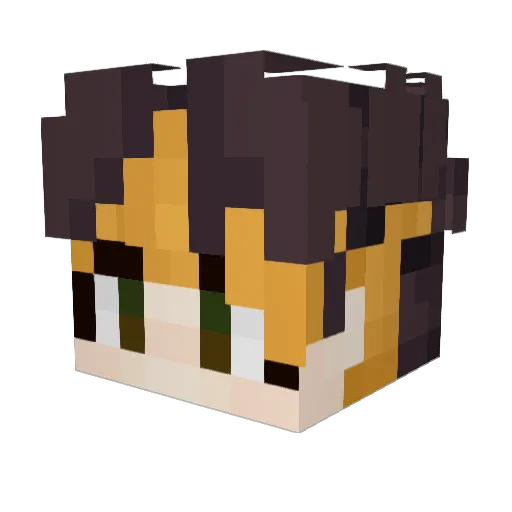 gvro Minecraft avatar head, 3D render