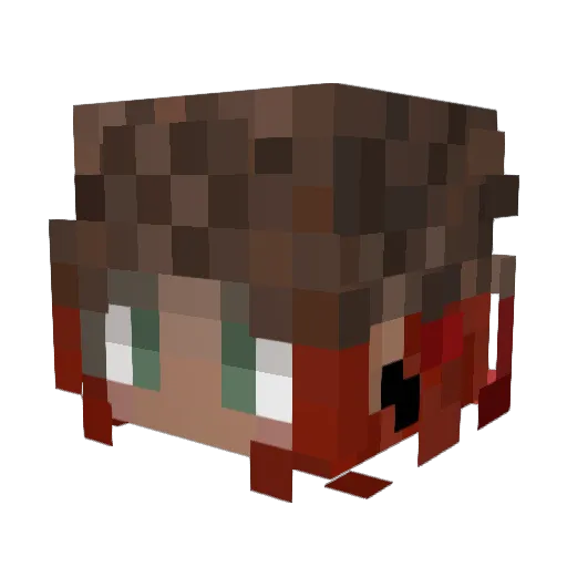 gvsnow Minecraft avatar head, 3D render