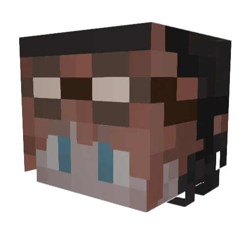 gw00sta Minecraft avatar head, 3D render
