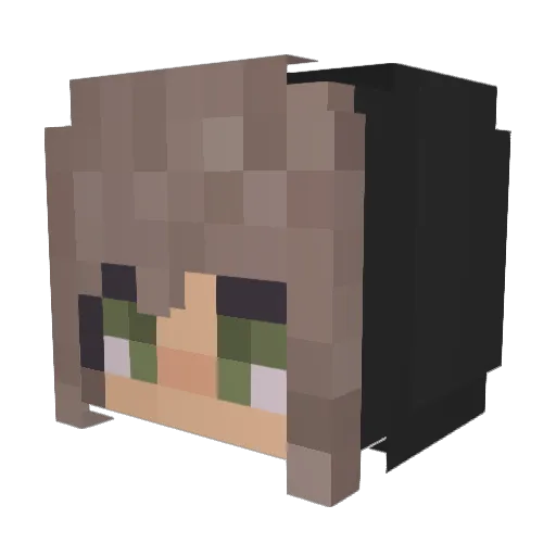 gw3p Minecraft avatar head, 3D render