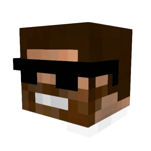 gwaddle Minecraft avatar head, 3D render
