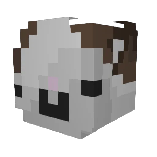 gwaithhh Minecraft avatar head, 3D render