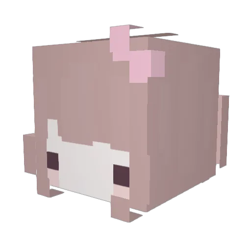 gwamc Minecraft avatar head, 3D render