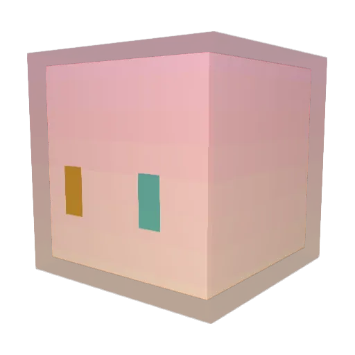 gwangjak Minecraft avatar head, 3D render