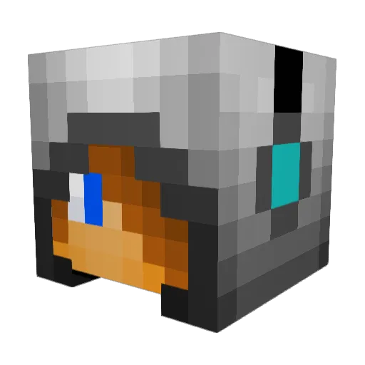gwar17 Minecraft avatar head, 3D render