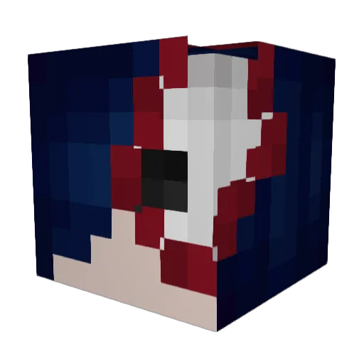 gwaslabi Minecraft avatar head, 3D render