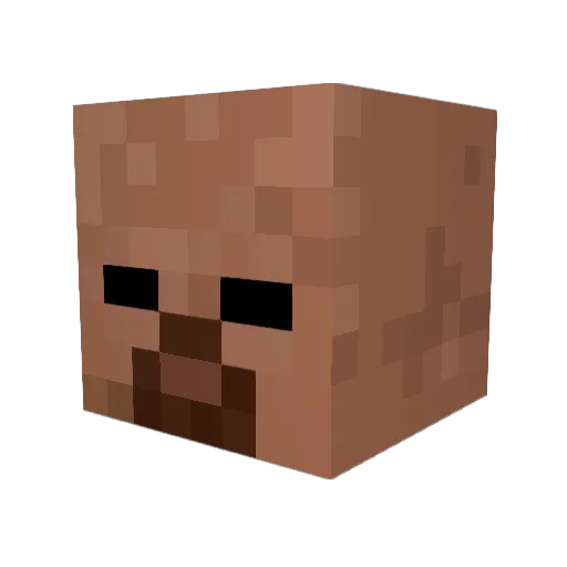 gwave Minecraft avatar head, 3D render