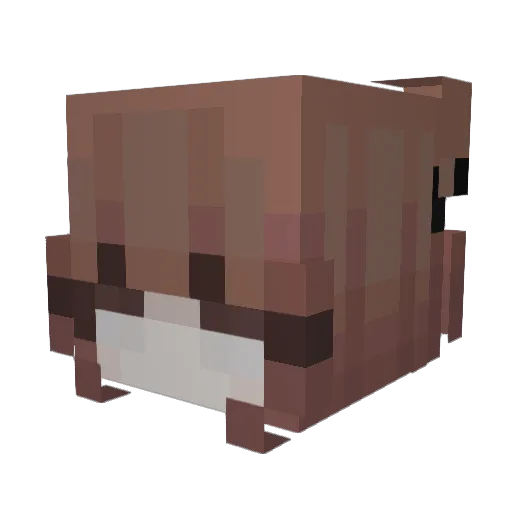 gwbes Minecraft avatar head, 3D render