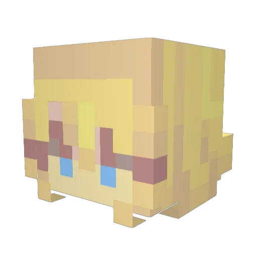 gwen__g Minecraft avatar head, 3D render