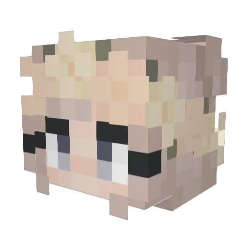 gwen_tmr Minecraft avatar head, 3D render