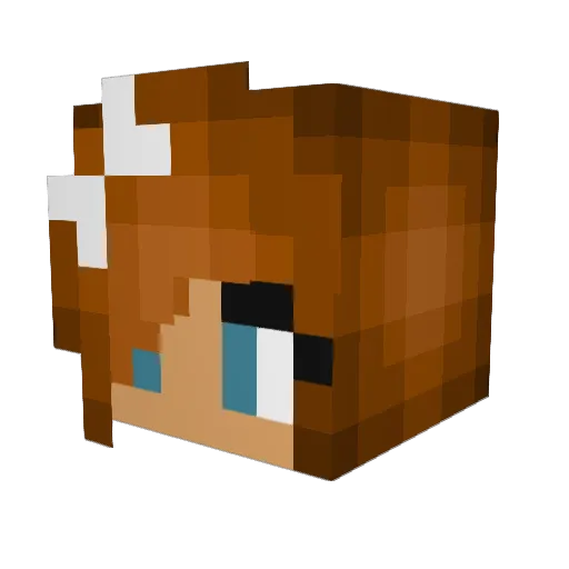 gwendolineh Minecraft avatar head, 3D render