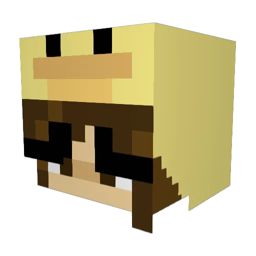 gwenyth Minecraft avatar head, 3D render