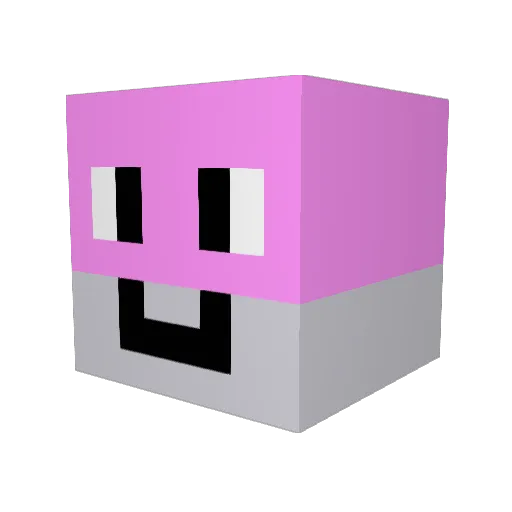 gwess Minecraft avatar head, 3D render