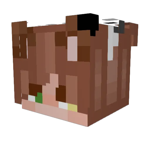 gwg101 Minecraft avatar head, 3D render