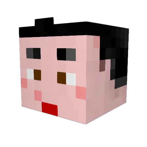 gwheezy Minecraft avatar head, 3D render