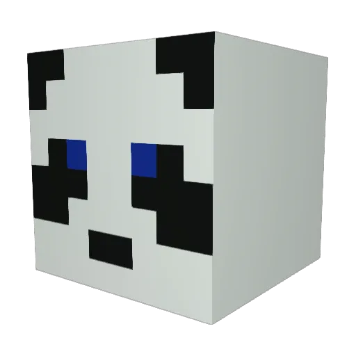 gwiffin Minecraft avatar head, 3D render
