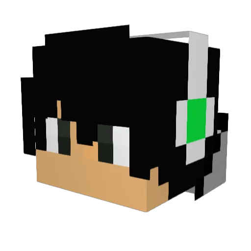 gwillydog Minecraft avatar head, 3D render