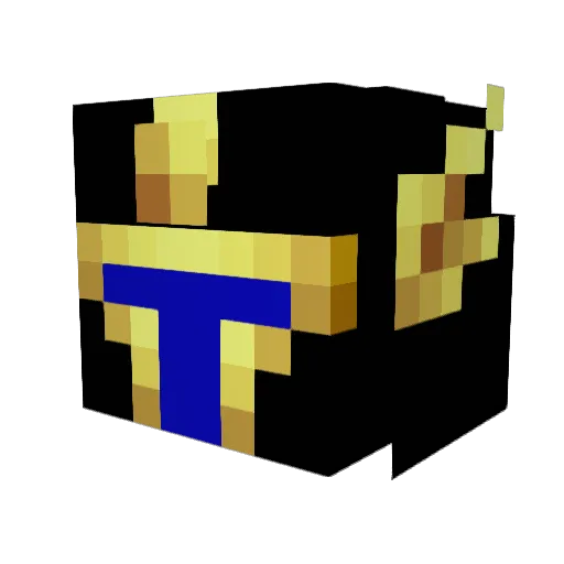 gwomark Minecraft avatar head, 3D render