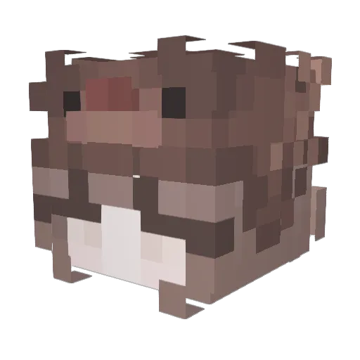 gworebun Minecraft avatar head, 3D render