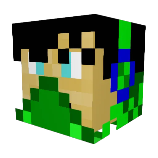 gwozdziu1 Minecraft avatar head, 3D render