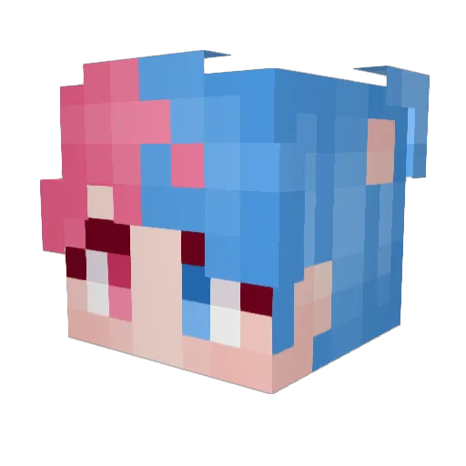 gwumble Minecraft avatar head, 3D render