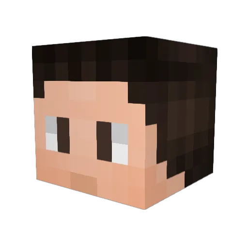 gx_mile Minecraft avatar head, 3D render