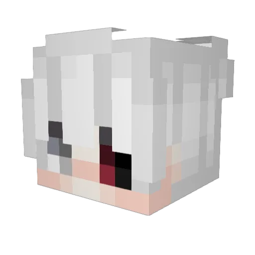 gxb3e Minecraft avatar head, 3D render