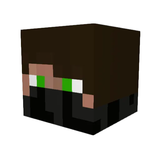 gxblast Minecraft avatar head, 3D render