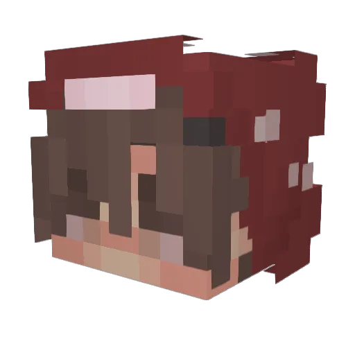 gxkc Minecraft avatar head, 3D render