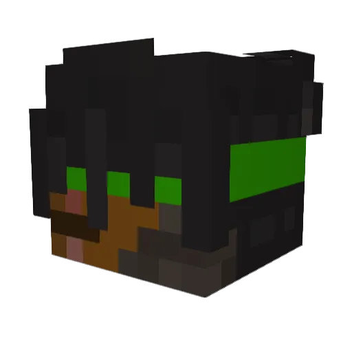 gxntt Minecraft avatar head, 3D render