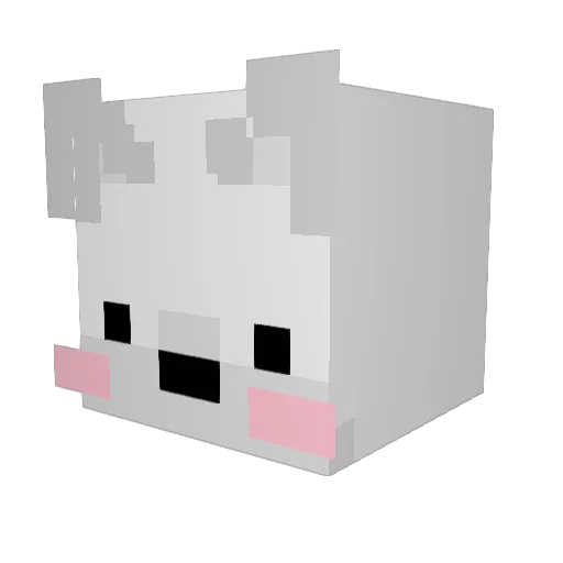 gy9530 Minecraft avatar head, 3D render