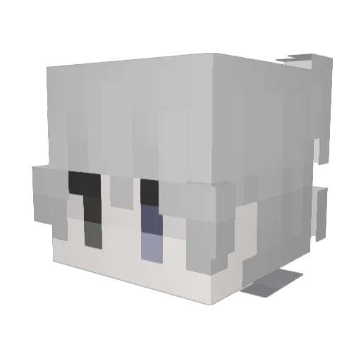 gyc Minecraft avatar head, 3D render