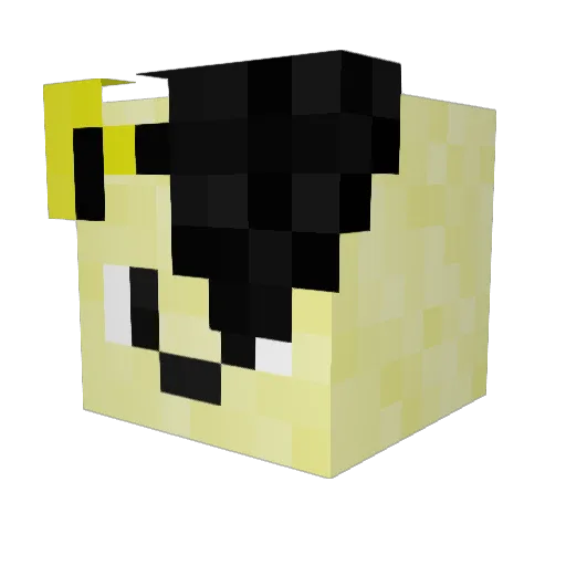 gyevent Minecraft avatar head, 3D render