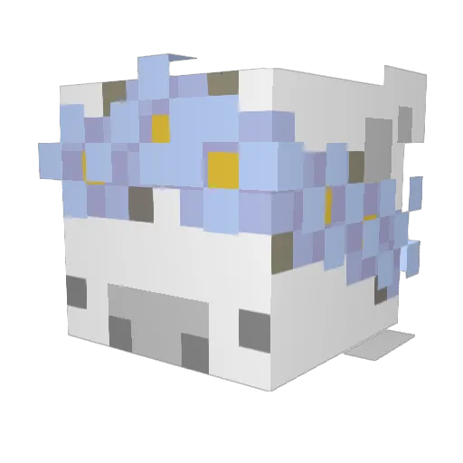 gygfdui Minecraft avatar head, 3D render