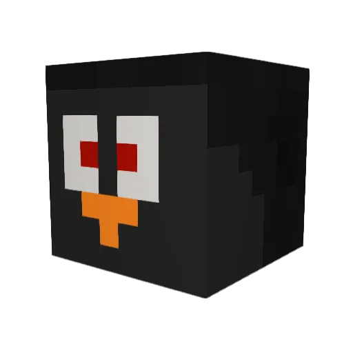 gymcels Minecraft avatar head, 3D render