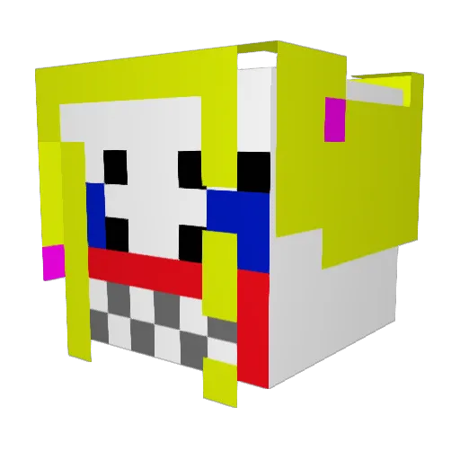 gymfusion Minecraft avatar head, 3D render