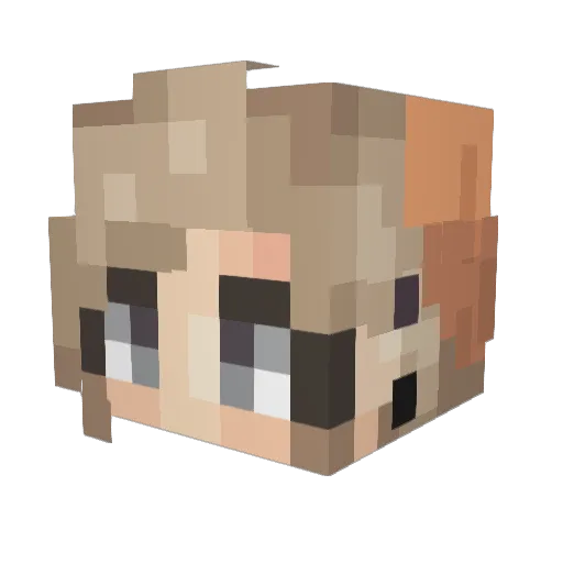 gymlover777 Minecraft avatar head, 3D render